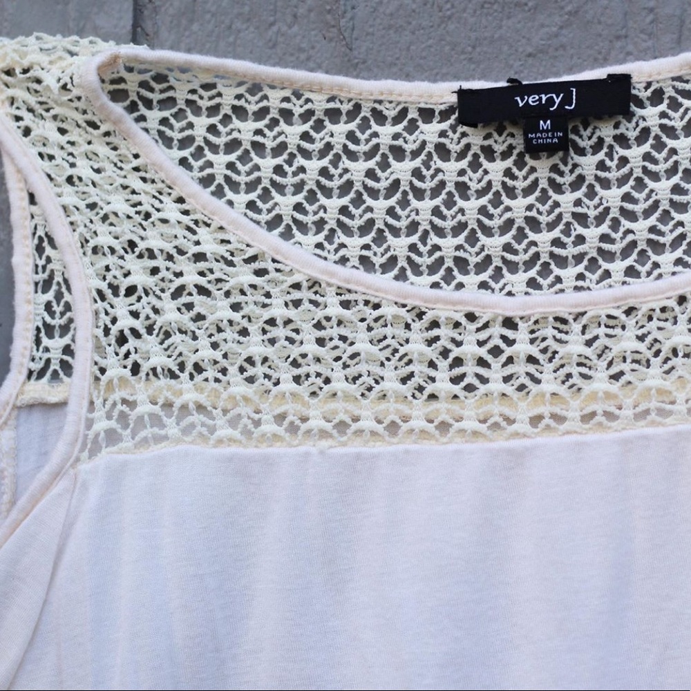 Cream shoulderless shirt
